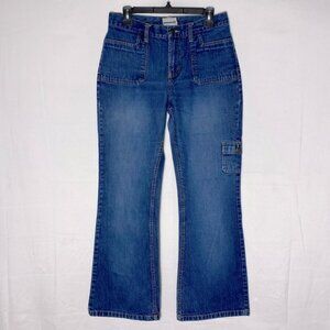 Vintage Sidestreet Med Wash Mid Rise Flare Leg Jeans 30